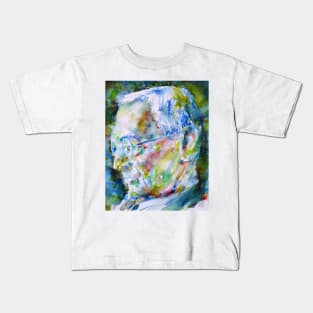 HERMANN HESSE - watercolor portrait .4 Kids T-Shirt